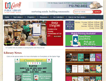 Tablet Screenshot of carroll-library.org